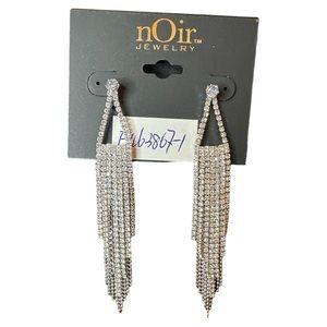 nOir Jewelry Rhinestone Dangle Earrings